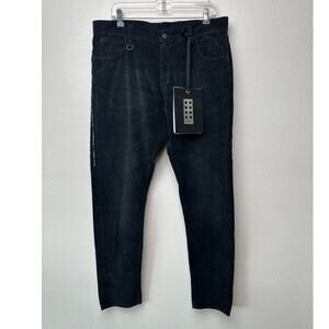 NWT Moncler 7 Fragment Corduroy Pants Black Men’s 50 Side Code Print